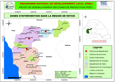 ZONE D'INTERVENTION DANS LA REGION DE FATICK