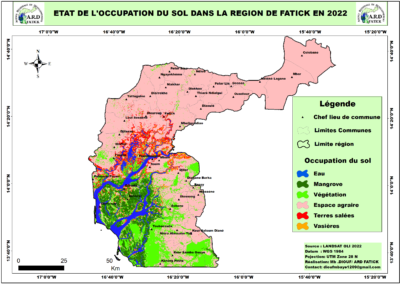 ETAT DE L'OCCUPATION DES SOL DANS LA REGION DE FATICK EN 2022